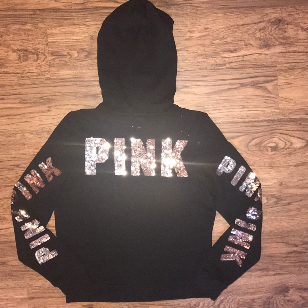 Victoria's Secret PINK Bling Full Zip Hoodie - Picture 3 of 7